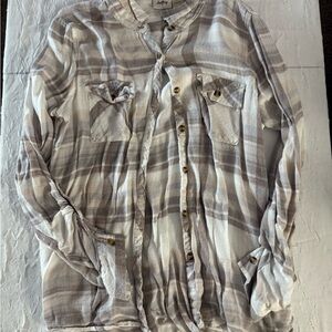 Daytrip Neutral Plaid Shirt